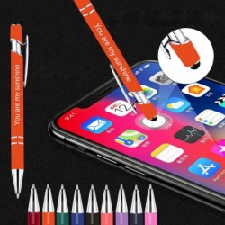 Kugelschreiber mit personalisiertem Text, bis zu 1000 Stück individuelle Stifte, schreiben Sie Ihren Namen, Text, Nachricht, 2-in-1-Stift für Business, Abschlussfeier, Jubiläum