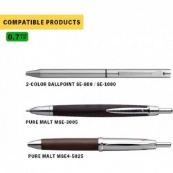 Mitsubishi Pencil Co. Ltd. Kugelschreiberkern-Ersatz 0,7 mm SE-7, Schwarz, 10er-Set