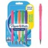 Paper Mate Flexgrip Ultra Pastel Kugelschreiber | Mittlere Spitze (1,0 mm) | Blaue Tinte | Pastellfarbene Schäfte | 5 Stück