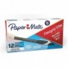 Paper Mate 85585 Flexgrip Elite Stick-Kugelschreiber, feine Spitze, schwarz, 12er-Pack