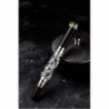 Jinhao Silver Dragon King Vintage-Füller mit feiner Spitze, Metallschnitzerei, grüner Schmuck, Kalligraphie-Tintenstifte