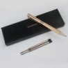 Kugelschreiber aus massivem Messing, EDC-Stift, Taschen-Rollerball mit Signatur-Stift und schwarzer Tintenmine zum Schreiben von Schreibwaren, Geschenken, Büro, Geschäft