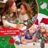 12 Stück Weihnachtsglöckchen-Stifte, silberne, rote und grüne Kugelschreiber mit Weihnachtsmotiven, süße Weihnachtsglöckchen-Stifte in Großpackung für Kinder, Weihnachtsparty-Geschenke, Heimdekoration (schwarze Mine)