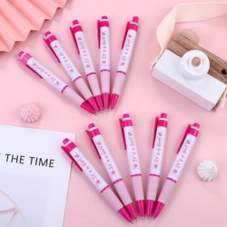 48 Stück rosa Babyparty-Kugelschreiber „It's a Girl“, einziehbarer Gelschreiber, Babyparty-Stifte für Mädchen, schwarze Tinte, Gelschreiber mit weichem Griff für Babyparty-Partygeschenke