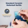 Standard-Keramik-Rollerball mit schwarzer Tinte | Dayspring Pens-Mine für Rollerball-Stifte | Passt in Waterman-Rollerball-Stifte