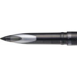 uni-ball UB-188-M Micro Air Tintenroller. Hochwertige 0,5-mm-Feder für superweiche Handschrift. Schreibt wie ein Füllfederhalter. Farb- und wasserfeste flüssige Uni Super-Tinte. Schachtel mit 12 schwarzen Kugelschreibern