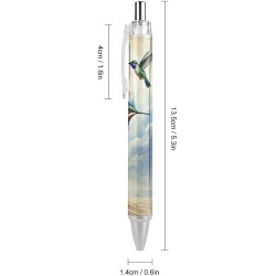 Aquarell-Kolibri, einziehbar, Premium-Geltinten-Rollerkugelschreiber, extrafein (0,5), schwarze Tinte, 2 Stück