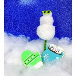 GEDDES Raymond Squishy Schneemann Display-Kugelschreiber (12 Stück)