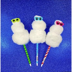 GEDDES Raymond Squishy Schneemann Display-Kugelschreiber (12 Stück)