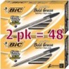 Bic Cristal Bold, 1,6 mm Kugelschreiber, Schwarz – 48er-Pack (MSBP241-BKx2)