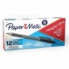 Paper Mate FlexGrip Ultra Druckkugelschreiber, mittlere Spitze, Schwarz, Schachtel mit 12 Stück