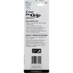 2er-Pack: Pilot Dr. Grip Druckkugelschreiber, mittlere Spitze, schwarze Tinte (36100)