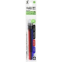 Pilot Frixion Ball 4 Click, einziehbarer 4-Farben-Geltinten-Multistift, löschbar, 0,5 mm, goldenes Gehäuse und jeweils 4 Farbminen (Schwarz, Blau, Rot, Grün), Vorteilsset und „Monoc“-Haftnotizenset (Japan-Import)