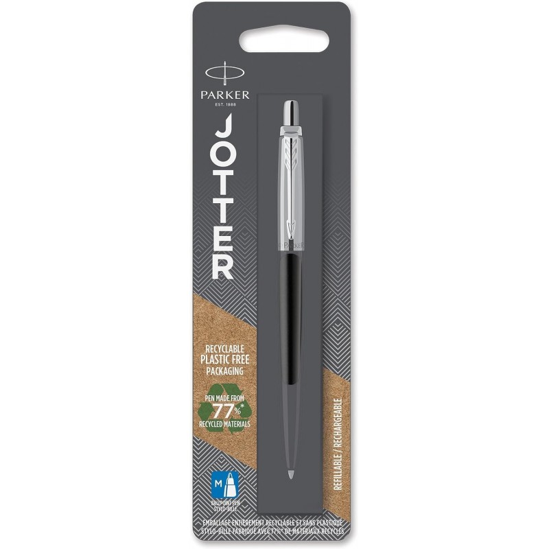 Parker Jotter Bond Street Black CT Kugelschreiber, Blisterpackung