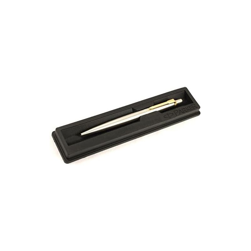 Parker Jotter SS GT Kugelschreiber mit schwarzer Tinte und feiner Spitze (Gold)