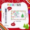 24 Stück Weihnachts-Kugelschreiber (6 in 1, mehrfarbig) und Weihnachtskarten, 1,0 mm Druckkugelschreiber, bunter Tintenstift für Kinder, Schüler, Schule, Partyzubehör