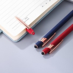 Kugelschreiber, Stift mit Stylus-Spitzen, 1,0 mm schwarze Tinte, Metallstift, Stylus-Stifte für Touchscreens, 2-in-1-Stylus-Kugelschreiber (Stifte in 24 Farben und 24 Minen)