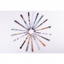 Pens Iconic Art Collection (3er-Pack) – umweltfreundlicher schwarzer Kugelschreiber mittlerer Größe (1,0 mm) – nachhaltig hergestellt aus bis zu 100 % recycelten Materialien – langlebige ungiftige schwarze Tinte (Die Beständigkeit der Erinnerung)