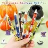 CCINEE 36 Stück Halloween-Kugelschreiber, süßer Cartoon-Gel-Tintenstift, Großpackung für Kinder, einziehbarer Druck, schwarze Tinte, Kugelschreiber für Büro, Schule, Zuhause, Halloween-Geschenke