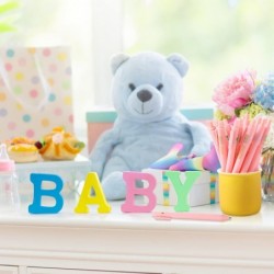 Nuanchu 50 Stück Babyparty-Stifte für Gäste mit der Aufschrift „It's a Boy or Girl“, einziehbare Babyparty-Geschenke, Babyparty-Dekorationen, Schreibwaren für Büro, Schule, Lehrer und Schüler (Rosa, Mädchenstil)