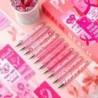 48 Stück Artikel zur Aufklärung über Brustkrebs, Stift zur Aufklärung über Brustkrebs, Druckkugelschreiber und Lesezeichen zum Weltbrustkrebstag, Stift mit rosa Schleife für Männer, Frauen, Lehrer, gemeinnützige Organisationen