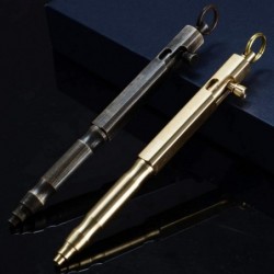 Individueller Bolt Action-Stift, kostenlose Gravur, individueller EDC-Taschenstift aus Metall mit 3 Minen, gravierbar zur Personalisierung, Bürodekor, Stiftgeschenk für Waffenliebhaber (Bronze)