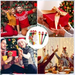 ReliThick Weihnachts-Kugelschreiber mit Weihnachtswunschkarten, Geschenke zum Jahresende für Schüler und Lehrer, Lächelndes Gesicht mit Kappe, Stift, Mitarbeiter-Anerkennungsgeschenk, Partygeschenk, Schul- und Bürogeschenk, 30 Sets