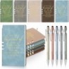 Ireer 5 Sets Dankeschön-Geschenk-Notizbücher, inspirierende Notizbücher, A6, Leder-Tagebuch, Großpackung mit Stiften, Dankeschön-Team-Geschenke für Weihnachten, Mitarbeiter, Kollegen, Krankenschwestern, Studenten, Lehrer (Morandi-Farbe)