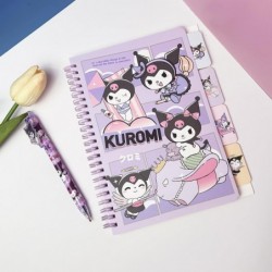 Kawaii Kumi-Schreibwarenset, inkl. Notizbuch und 5 Gelschreibern, Stiftetui und Haftnotizen, Planer-Stiftetasche mit Kugelschreiber und Notizblock mit schwarzer Tinte, Münztasche, Bürobedarf, Schreibwaren-Organizer, Geschenk