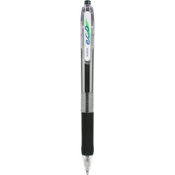 Zebra Pen Eco Jimnie-Clip Druckkugelschreiber, mittlere Spitze, 1,0 mm, schwarze Tinte, 12 Stück