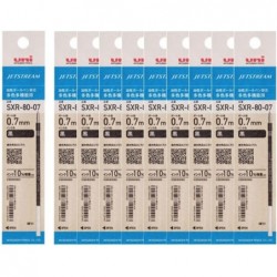 Uni Jetstream Ölmine SXR-80-07K, für Multifunktions- und Mehrfarbstifte, 0,7 mm mittlere Spitze, schwarze Tinte, umweltfreundliche Verpackung, SXR8007K.24, 10er-Pack