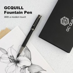 GC QUILL Füllerset – feine und mittlere Federn, enthält 18 Tintenpatronen, Tintennachfüllkonverter und Tintenspritze Füller, Geschenk zum Schreiben, Tagebuchschreiben, Kalligraphie – MU-13