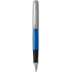 Parker Jotter Originals Füllfederhalter, klassisches Finish, mittlere Feder, blaue und schwarze Tinte