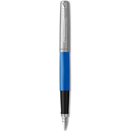 Parker Jotter Originals Füllfederhalter, klassisches Finish, mittlere Feder, blaue und schwarze Tinte