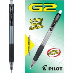 Pilot, G2 Druckbleistifte, 0,7 mm HB-Mine, schwarze Akzente, 12er-Pack