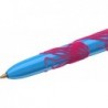 Bic 4 Colours Velours-Kugelschreiber, mittlere Spitze (1,0 mm), verschiedene Schaftdesigns, 3er-Pack, Schwarz