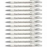 ExpressPen™ – Personalisierte Stifte mit Stylus – Die Perle – Personalisierte, metallisch bedruckte Namensstifte mit schwarzer Tinte – Mit Logo oder Nachricht bedruckt – Tolle Geschenkideen – 12er-Pack (Silber)