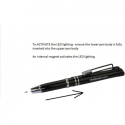 LED-Stift für Piloten, Night Writer NAVIGATOR - LED-betriebene Tintenstiftlampe - Set mit zwei (2) Stiften