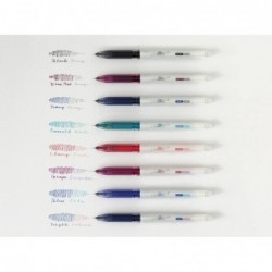 Pilot Japan Gel-Tinten-Kugelschreiber, Farbe: Zweifarbig, 6 Kugelschreiber, die beim Reiben ihre Farbe ändern, 0,4 mm, LIL-25S4-6C, mit Original-Stylus-Kugelschreiber