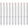 Pilot Acroball Druckkugelschreiber, 0,5 mm feine Spitze, rote Tinte auf Ölbasis, cremefarbenes Gehäuse mit Elastomer-Griff, BAB-15-OWR, 10er-Pack