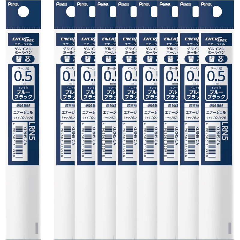 Pentel Kugelschreibermine XLRN5-CA EnerGel 0,5 mm, Blauschwarz, 10 Stück