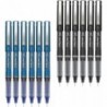 Pilot Precise V5 Stick Rolling Ball Pens, extra feine Spitze, 6 Schwarz, 6 Blau (Dutzend-Kombipack)