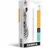 Zebra Pen bLen Gelschreiber mit Druckfunktion, weißer Schaft, mittlere Spitze, 0,7 mm, schwarze Tinte, 12er-Pack (41400)