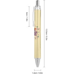 Mardi Gras-Kugelschreiber, feine Spitze (0,5 mm), einziehbare Gelschreiber mit schwarzer Tinte, 4 Stück