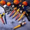 Colarr 12 Sets Perlenstifte, Halloween-Perlenstifte mit Silikonperlen, Quastenverschlüssen und Zwergen-Perlenstiften, DIY-Stiftebastelset fürs Büro, Weihnachtsgeschenk (süßer Stil)