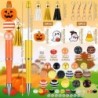 Colarr 12 Sets Perlenstifte, Halloween-Perlenstifte mit Silikonperlen, Quastenverschlüssen und Zwergen-Perlenstiften, DIY-Stiftebastelset fürs Büro, Weihnachtsgeschenk (süßer Stil)