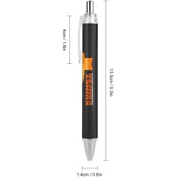 Kugelschreiber mit orangefarbener Schleife zum Thema Nierenkrebs-Aufklärung, feine Spitze (0,5 mm), einziehbare Stifte mit weichem Schreibgefühl, Gelschreiber mit schwarzer Tinte, 4 Stück