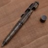 Personalisierter Bolt Action Pen, individueller Text oder Logo, Messing-Kugelschreiber mit Metallclip, Arthritischer Business-/Büro-EDC-Taschenstift für taktische Verteidigung (Bambusform – Bronze)