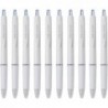 Pilot Acroball Druckkugelschreiber, 0,5 mm feine Spitze, blaue Tinte auf Ölbasis, cremefarbenes Gehäuse mit Elastomer-Griff, BAB-15-OWL, 10er-Pack