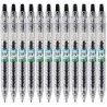 Pilot B2P Colors, Stift aus recycelter Flasche, 2 Stifte, Gel-Tinten-Kugelschreiber mit Druckknopf, G2-Tinte, feine Spitze, 0,7 mm, schwarze Tinte, 12 Stück